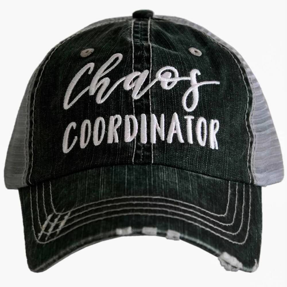 NEW KATYDID women's chaos coordinator trucker hat in gray